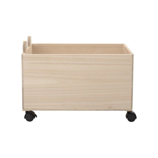 Scatola portaoggetti per bambini in legno su ruote Elene - Bloomingville Mini-image-2