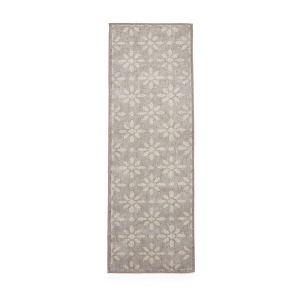 Passatoia grigio chiaro lavabile 61x170 cm Coral Light Grey – Think Rugs