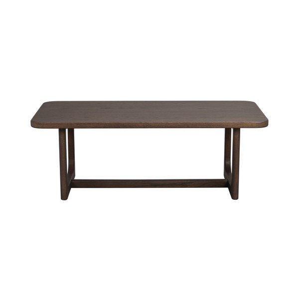 Tavolino da salotto colore naturale scuro con piano effetto rovere 50x103 cm Driscoll – Rowico-image-4