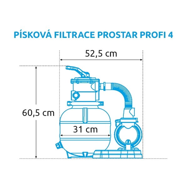 Filtrazione a sabbia ProStar Profi 6 m3/h - Marimex-image-1