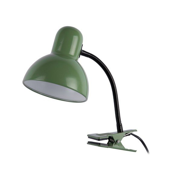 Lampada da tavolo verde in metallo (altezza totale 33,5 cm) New Retro – Leitmotiv