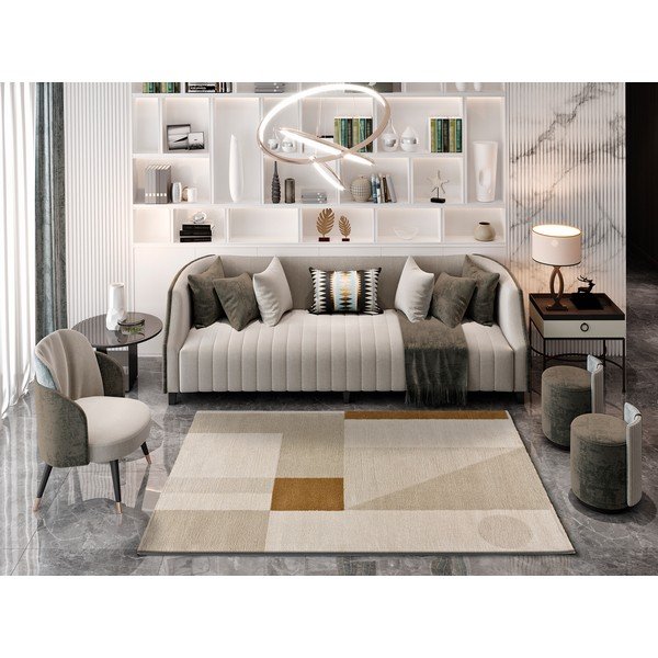 Tappeto beige-marrone , 80 x 150 cm Venus - Universal-image-1