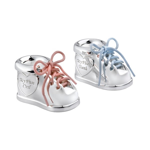 Scatola in metallo per primo dente 6x4x4 cm Shoe - Zilverstad-image-3