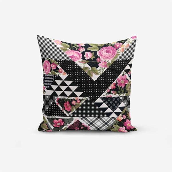 Federa in misto cotone Karma Flower, 45 x 45 cm - Minimalist Cushion Covers