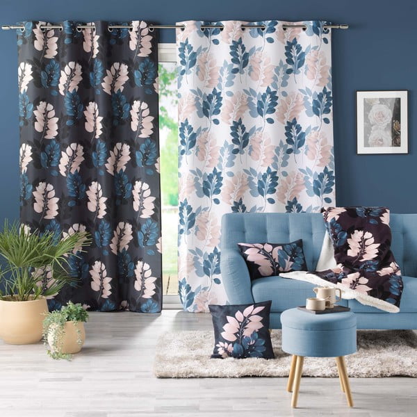 Tenda blu scuro 140x260 cm Belline – douceur d'intérieur-image-3