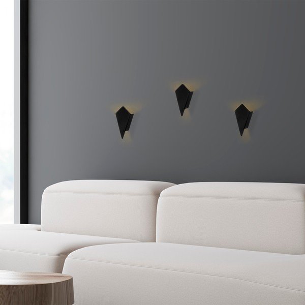 Lampada da parete nera Cut - Opviq lights-image-1