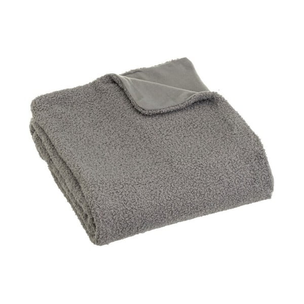 Coperta grigia in sherpa 130x160 cm Sherpa Bouclé – Casa Selección