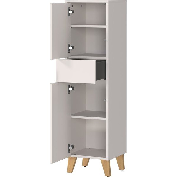 Mobile per bagno color crema opaco alto 33x123 cm Arnea – Germania-image-4