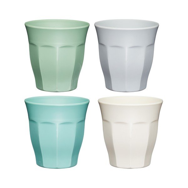 Sada 4 skleniček Kitchen Craft Colourworks, 225 ml