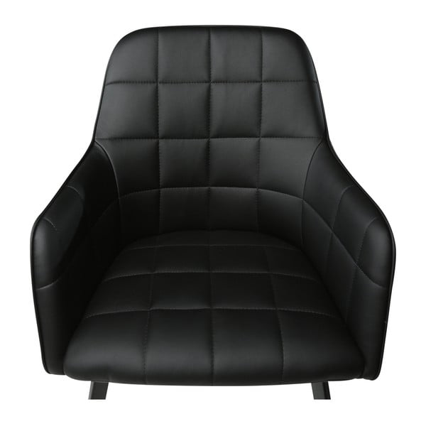 Sedia in similpelle nera Embrace Embrance - DAN-FORM Denmark-image-3