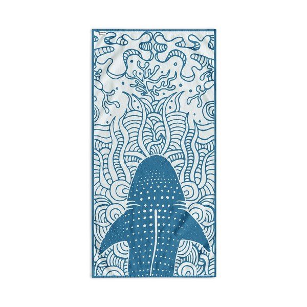 Telo mare blu 90x180 cm Shark - DecoKing-image-2
