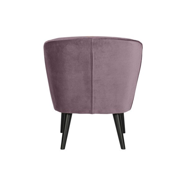 Poltrona in velluto viola Sara - WOOOD-image-3