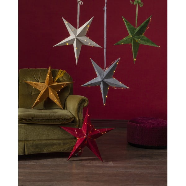Decorazione luminosa natalizia beige, ø 60 cm Velvet - Star Trading-image-1