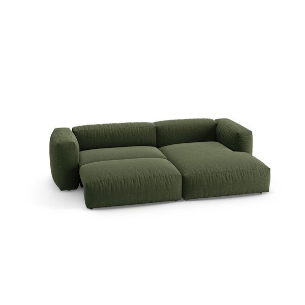 Divano angolare componibile verde allungabile (con penisola a destra/con chaise lounge) – Micadoni -image-4