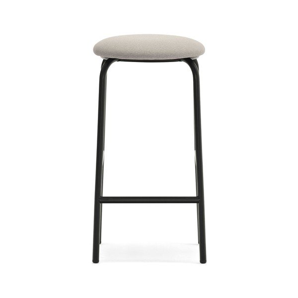 Sgabello da bar nero in metallo Eclipse – Teulat-image-2