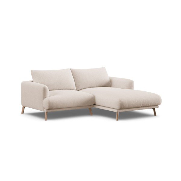 Divano angolare beige (con penisola a destra/con chaise lounge) Naomi – Micadoni 