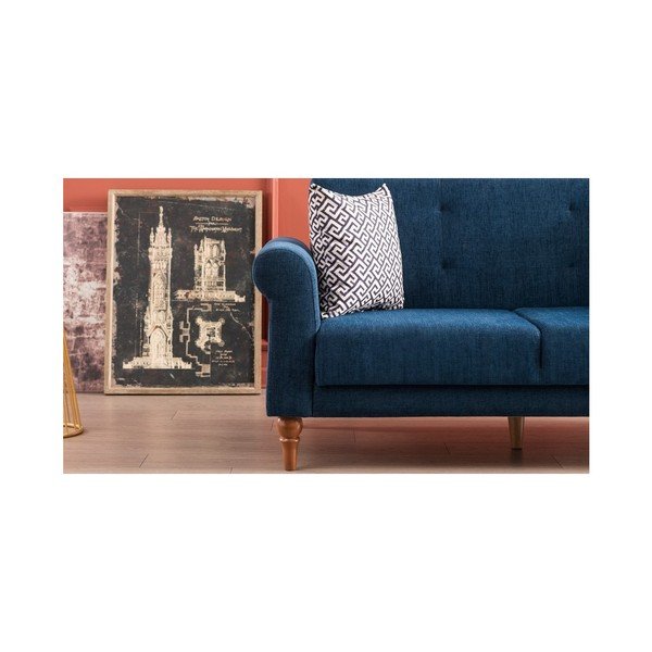 Divano letto blu scuro Madona - Balcab Home-image-3
