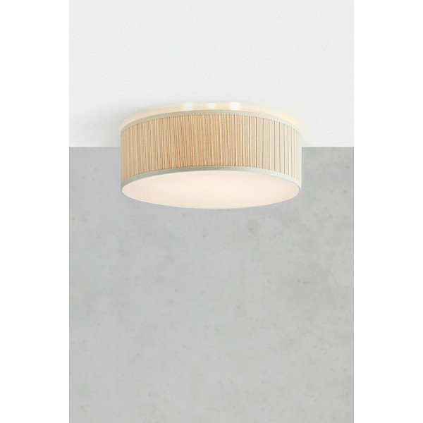 Plafoniera beige in metallo con paralume in tessuto ø 57 cm Lux – Markslöjd-image-1
