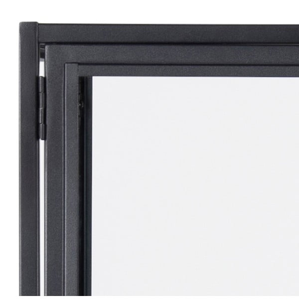 Vetrina in metallo nero 77x150 cm Seaford - Actona-image-3