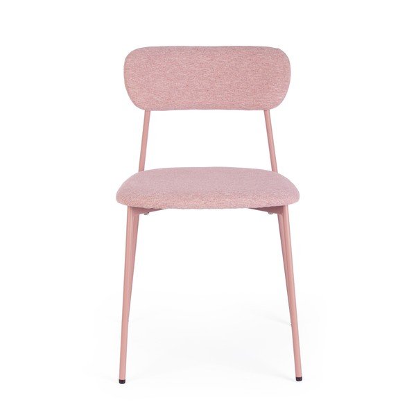 Sedia da pranzo rosa in imbottito Inka – Yes Everyday-image-2