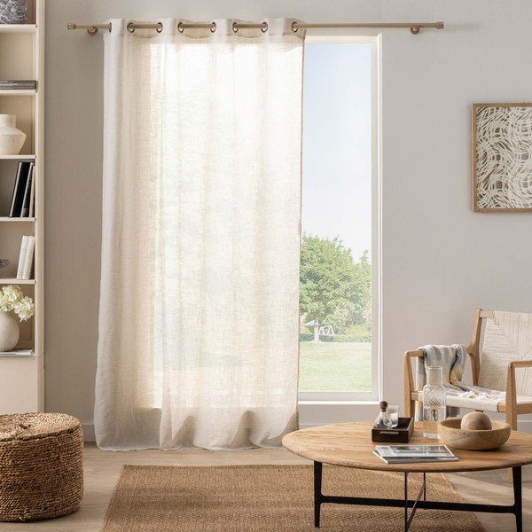 Tenda color crema 140x240 cm Yoko – douceur d'intérieur-image-1
