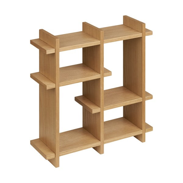 Mensola di colore naturale con effetto rovere con ripiani multipli 40 cm Olsberg – House Nordic-image-3