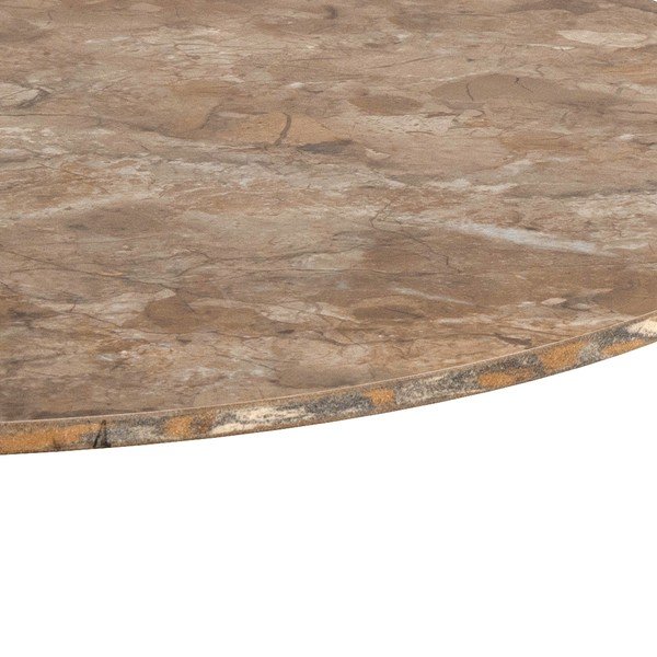 Tavolino da salotto rotondo marrone con piano in ceramica ø 60 cm Malta – Actona-image-4