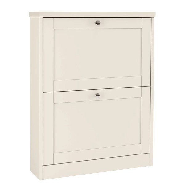 Scarpiera beige opaca con ante ribaltabili 70x90x19 cm Heide – Støraa-image-4