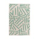 Tappeto lavabile in menta-crema 60x90 cm Athena - douceur d'intérieur