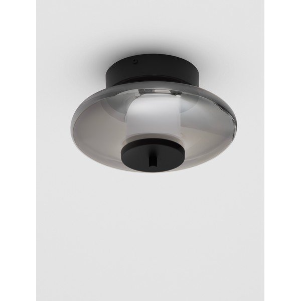 Plafoniera LED nera opaca in vetro con intensità regolabile Ballet – Nova Luce-image-3