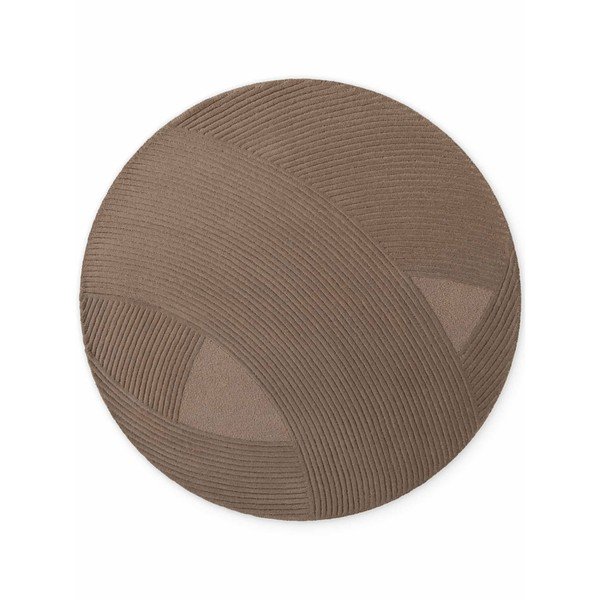 Tappeto rotondo marrone in lana ø 200 cm Kensington Victoria – Ted Baker