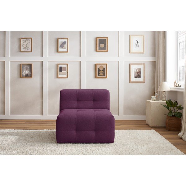 Modulo divano viola scuro Kleber - Bobochic Paris-image-1
