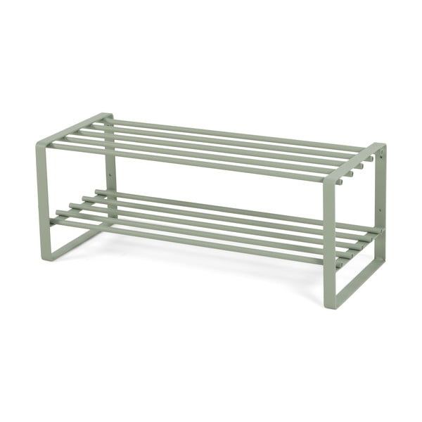 Scarpiera verde polveroso in metallo 70x29x27 cm Rex – Spinder Design