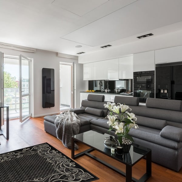 Tappeto grigio scuro 133x190 cm Soft - FD-image-1