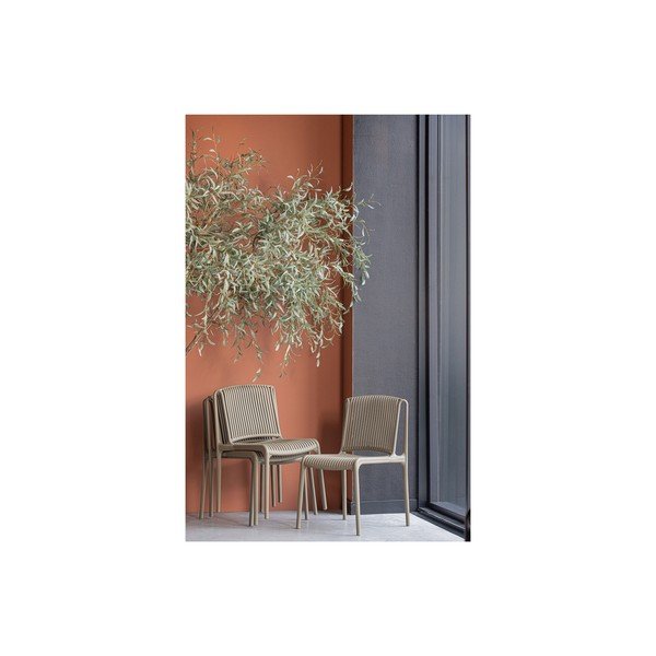Sedia da giardino beige Billie - WOOOD-image-2