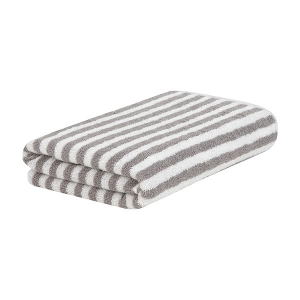 Set di 2 asciugamani in cotone grigio e bianco mjukis. Viola - Westwing Collection