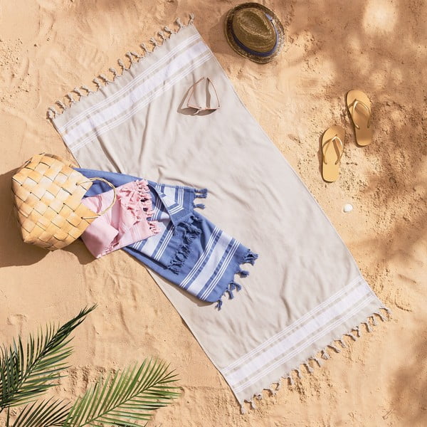 Telo mare rosa 150x75 cm Hammam - Catherine Lansfield-image-3