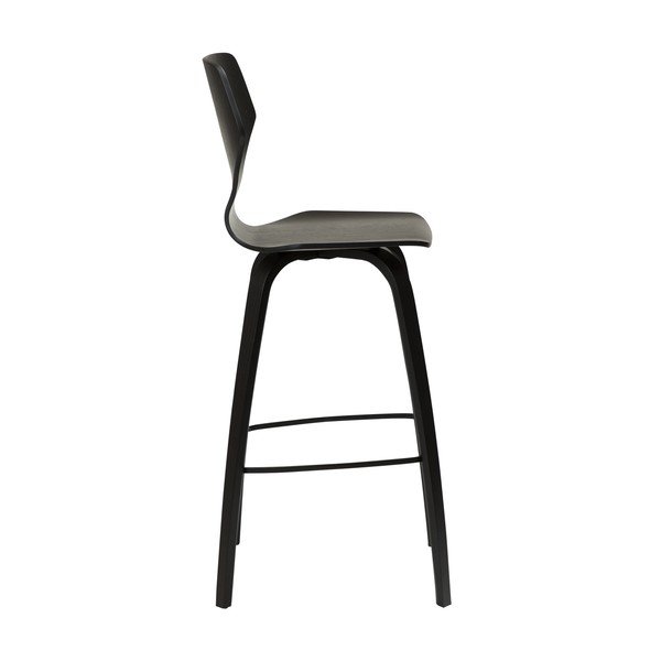 Sgabello da bar nero (altezza della seduta 75 cm) S.I.T – DAN-FORM Denmark-image-3