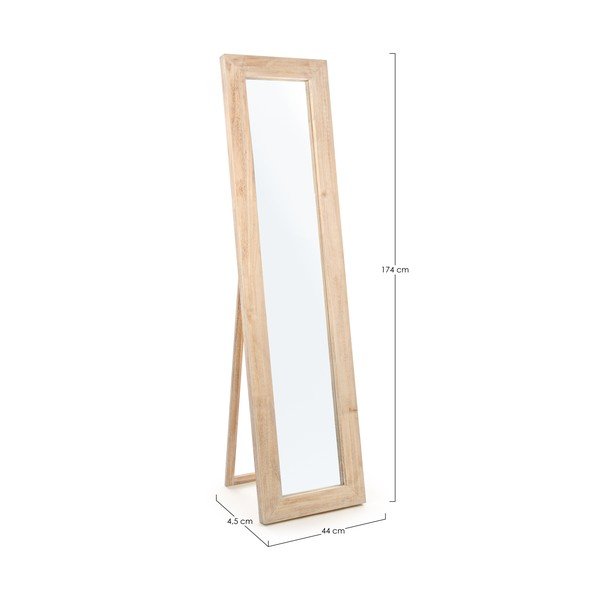 Specchio da terra con telaio in legno massiccio 44x174 cm Tiziano – Yes Everyday-image-3