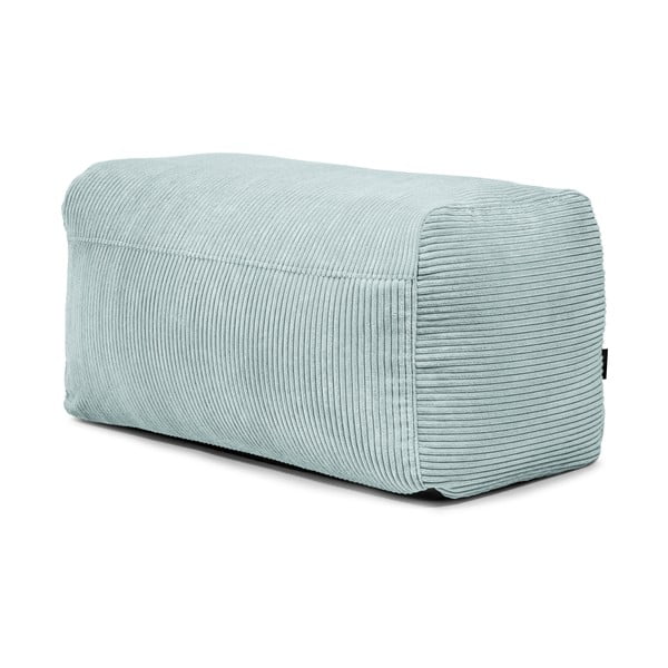 Puof a sacco color menta con rivestimento in velluto a coste Plus 100 Lounge – SLOWDOWN