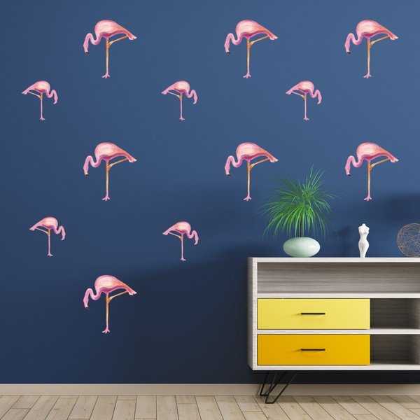 Adesivi Fanastick Flamants Rose - Ambiance-image-1