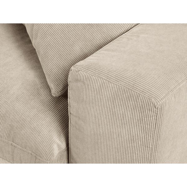 Parte angolare beige del divano modulare in velluto a coste, angolo destro Galaxy - Windsor & Co Sofas-image-4