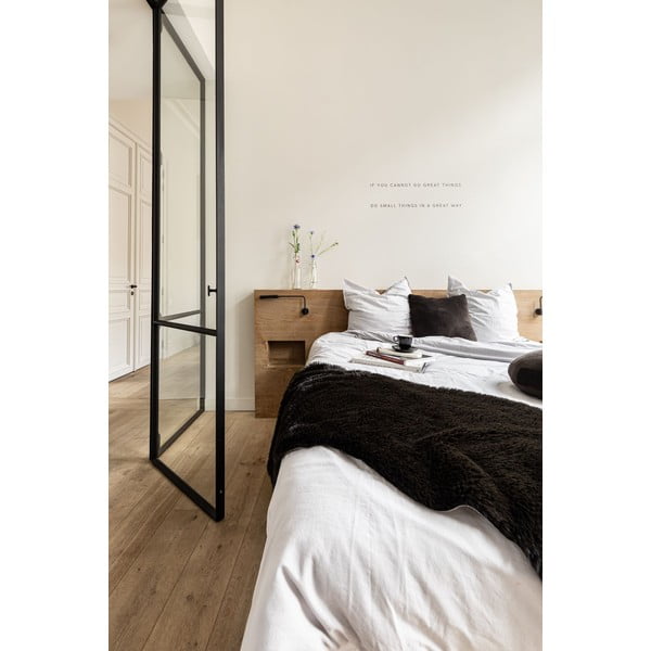 Pelliccia d'agnello nera, 60 x 180 cm - Tiseco Home Studio-image-1