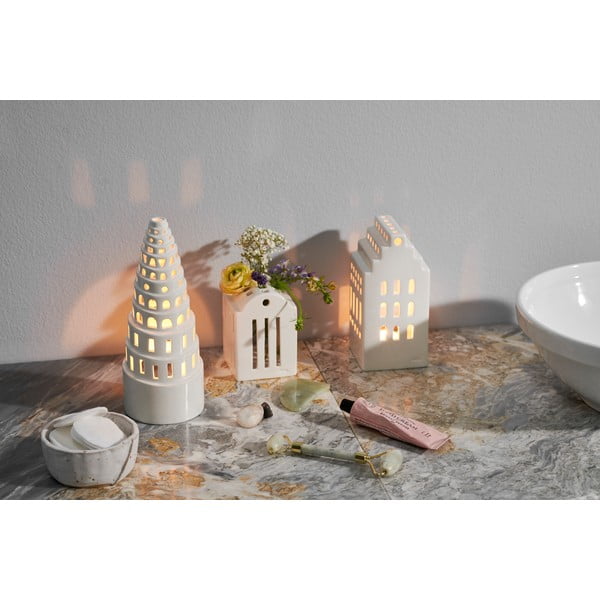 Portacandele in ceramica per tea light Urbania Lighthouse Smithy - Kähler Design-image-4