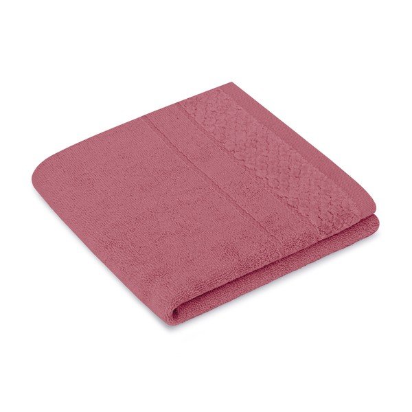 Set di asciugamani per viso e corpo tipo terry rosa in cotone 3 pz Rubrum – Restilo-image-2