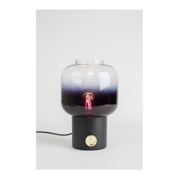 Lampada da tavolo nera con paralume in vetro con intensità regolabile (altezza totale 29,5 cm) Moody – Zuiver-image-1