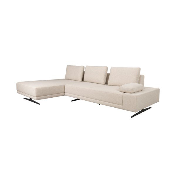 Divano angolare color crema (con penisola a sinistra) Shelly – Dutchbone-image-2