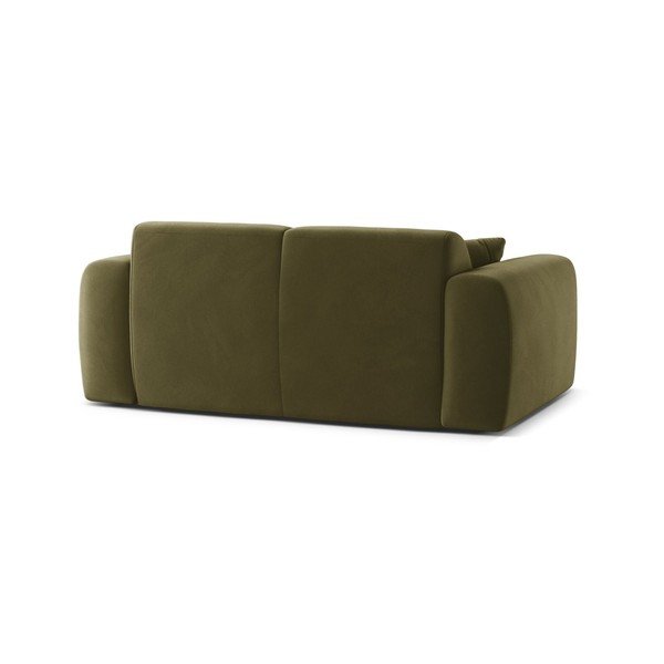 Divano color kaki con rivestimento in velluto 170 cm Molino – Micadoni -image-3