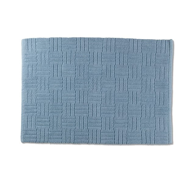Tappeto da bagno in cotone blu, 55 x 65 cm Leana - Kela