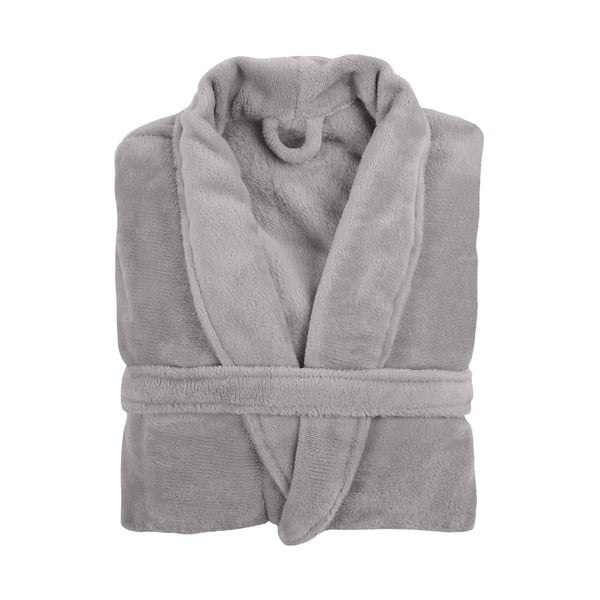 Accappatoio in felpa grigio chiaro, L/XL Cozy - Tiseco Home Studio